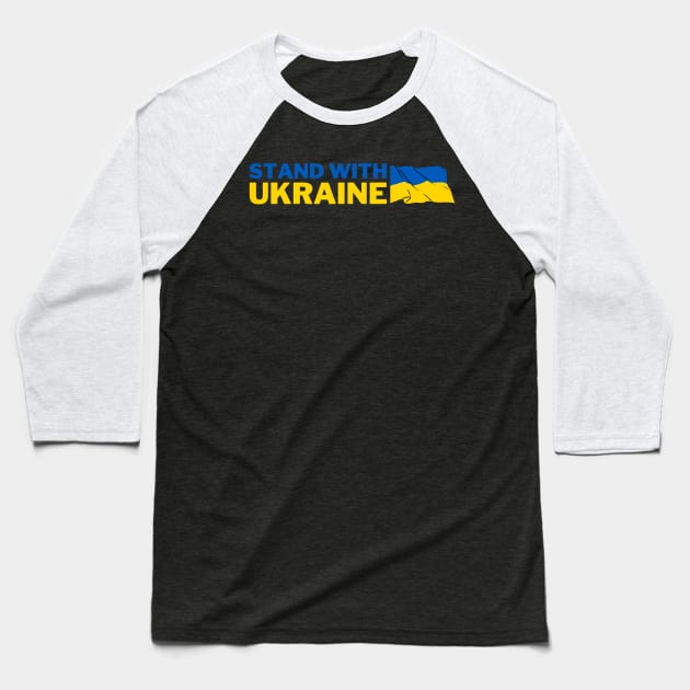 Stand With Ukraine Baseball T-Shirt by oneduystore